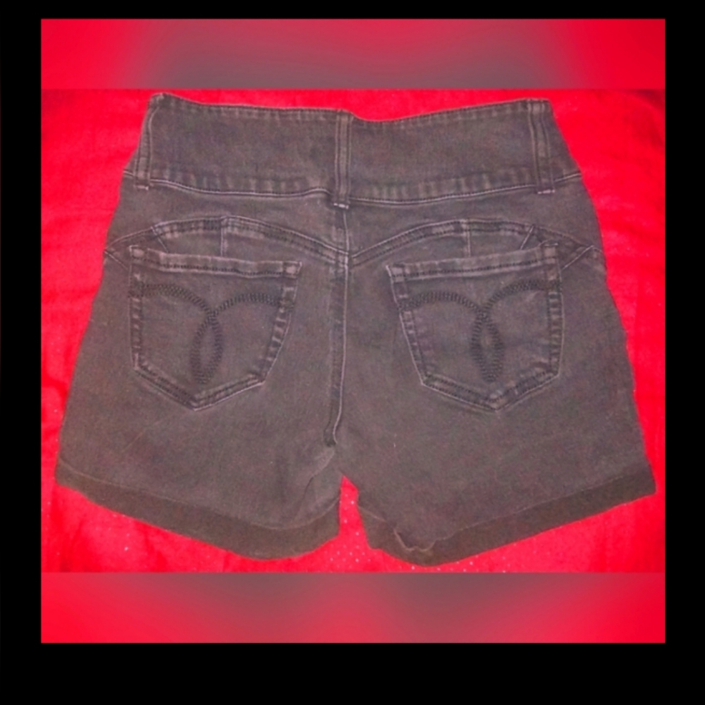 "Love Revival" Black Shorty Shorts